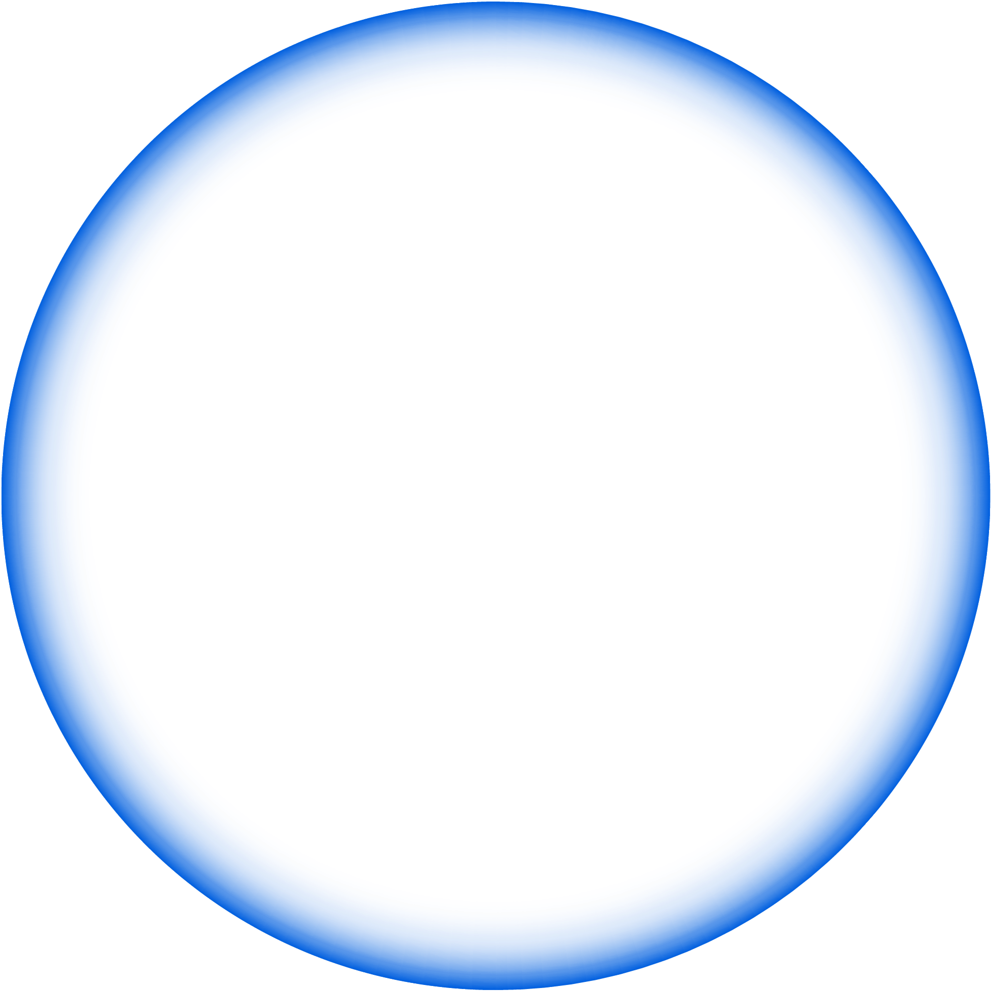 Blue circle border