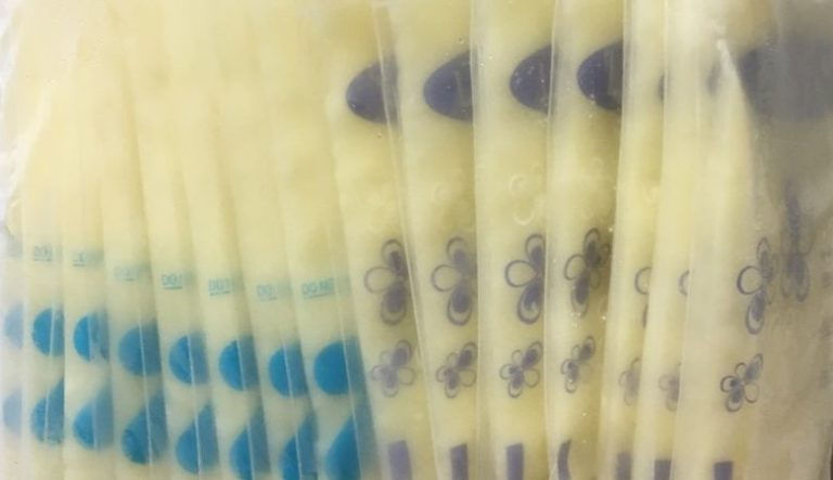 frozen breast milk packs