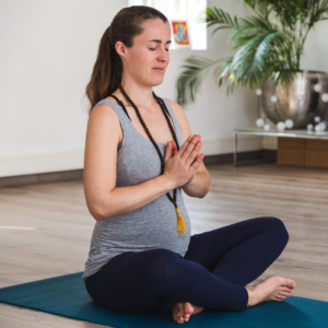woman doing yoga pose