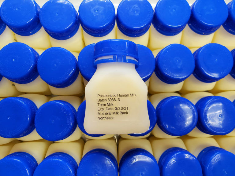 cartons of human breast milk