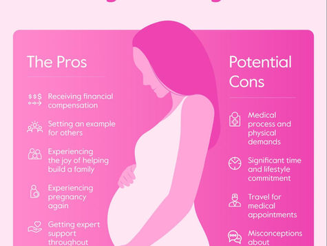 Pros and Cons of being a Surrogate chart